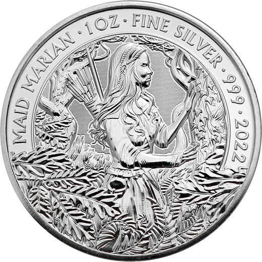 Mýty a legendy STŘÍBRNÁ MINCE 1 OZ Maid Marian 2022