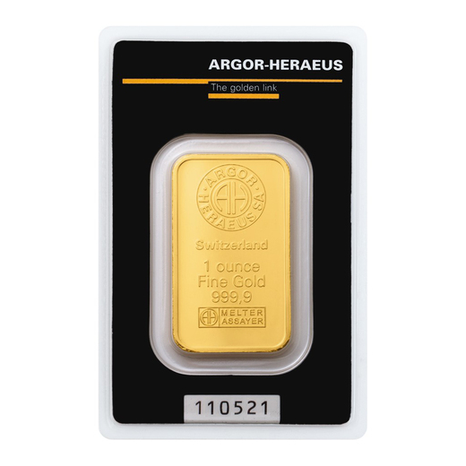 Argor Heraeus SA Zlatý slitek 1 Oz