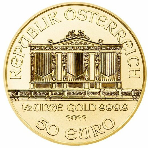 Wiener Philharmoniker Zlatá mince 1/2 Oz