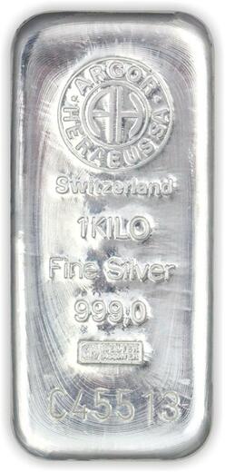 Argor Heraeus SA stříbrný slitek 1000 g