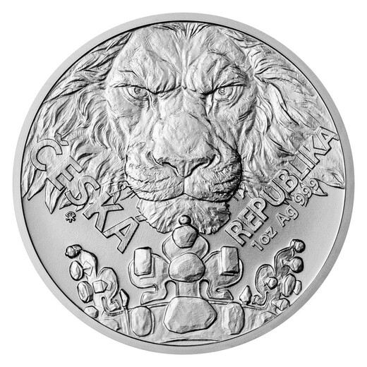 Česká mincovna Stříbrná 1oz mince Český lev 2023