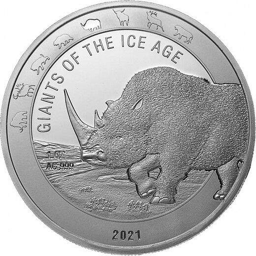1oz mince Nosorožec srstnatý 2021