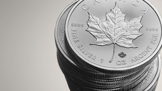 mince royal canadian mint maple leaf stribrna