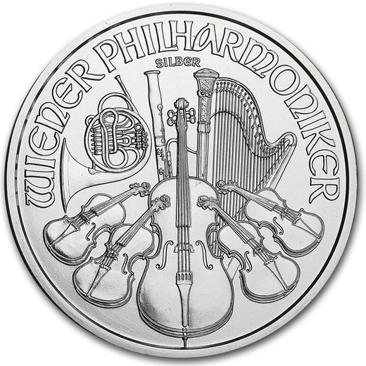 Münze Österreich Wiener Philharmoniker stříbrná mince 1oz