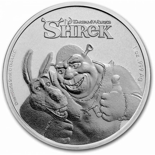 SŘÍBRNÁ MINCE SHREK™ (20. VÝROČÍ) 1 OZ 2021