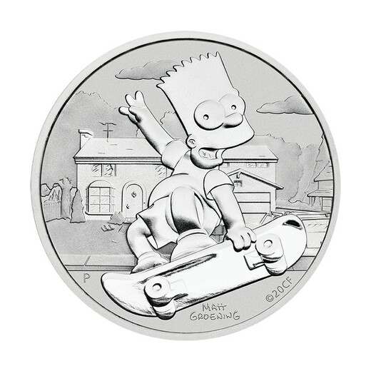 BART SIMPSON 1 uncová mince Perth Mint 2020