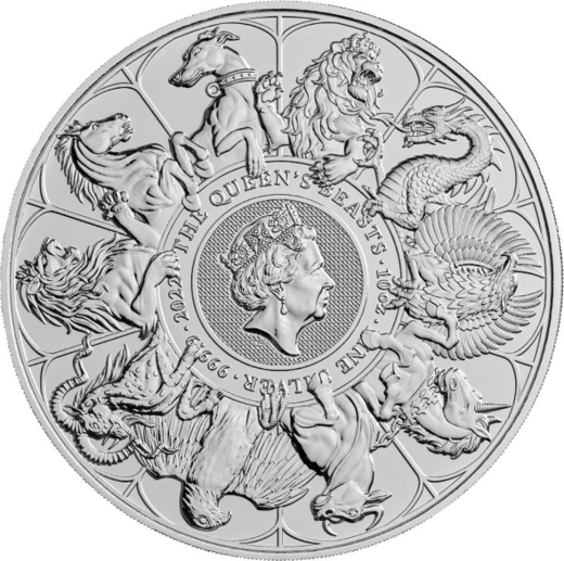 The Queen's Beasts – 10oz Completer coin 2021
