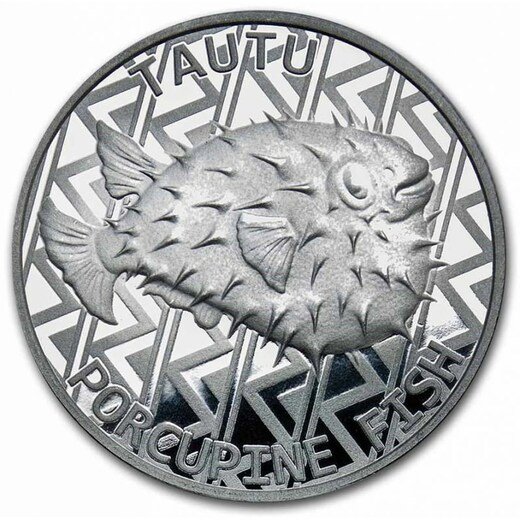mince 1 oz TAUTU PORCUPINE FISH 2021 - ježík obecný