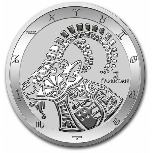 stříbrná mince 1 oz znamení zvěrokruhu KOZOROH - CAPRICORN