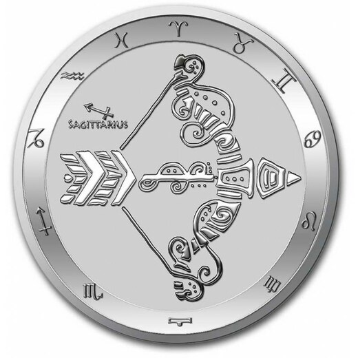stříbrná mince 1 oz znamení zvěrokruhu STŘELEC - SAGITTARIUS