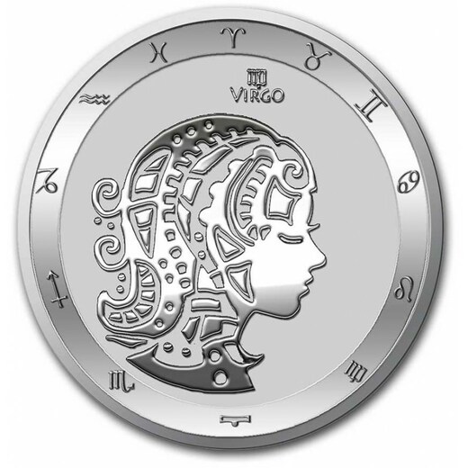 stříbrná mince 1 oz znamení zvěrokruhu PANNA - ZODIAC VIRGO