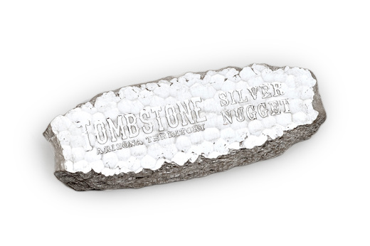 stříbrný slitek 10 oz Tombstone Silver Nugget Scottsdale Mint