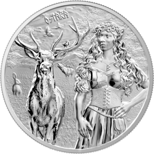 2023 Valkyries: Ostara 1 oz Silver BU Germania Mint VALKÝRY